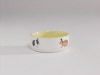 Фото Beeztees миска керамическая с изображением кролика 11см